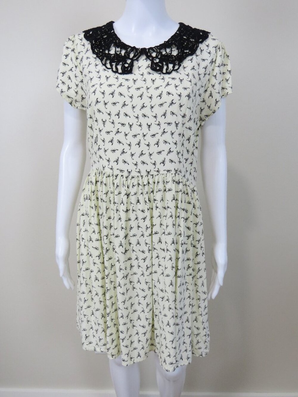 Hot Topic Penny Dreadful Scorpion Print Dress SIZE XL Grunge, Halloween Cosplay